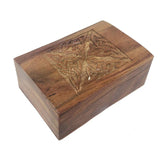 4" x 6" Carved Wood Box with Latch - Celtic - Magick Magick.com