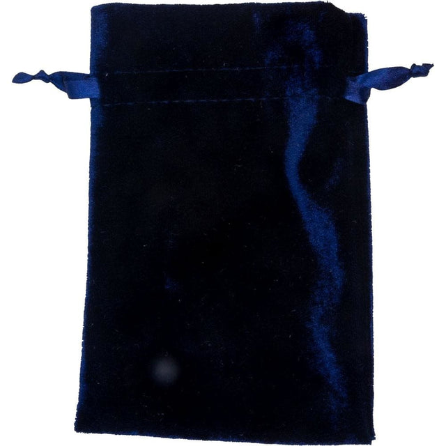 4" x 6" Premium Unlined Velvet Bag - Navy - Magick Magick.com