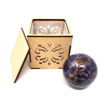 40-55 mm Gemstone Sphere with Box - Amethyst - Magick Magick.com