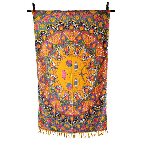 44" x 72" Multi Color Sun Tapestry - Magick Magick.com