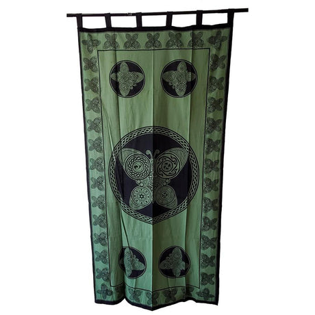 44" x 88" Butterfly Green Curtain - Magick Magick.com