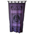 44" x 88" Triquetra Purple Cotton Curtain - Magick Magick.com