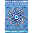 45" x 62" Rayon Sarong - Evil Eye - Light Blue - Magick Magick.com