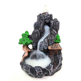 4.25" Mountain Waterfall Backflow Cone Incense Burner - Magick Magick.com