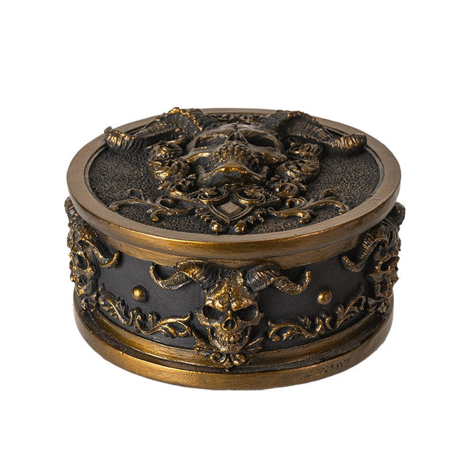 4.5" Baroque Skull Gothic Display Box - Magick Magick.com