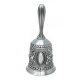 4.5" Floral Altar Hand Bell in Antiqued Finish - Magick Magick.com