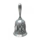 4.5" Floral Altar Hand Bell in Antiqued Finish - Magick Magick.com