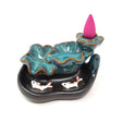 4.5" Lotus Waterfall Koi Backflow Cone Incense Burner - Magick Magick.com