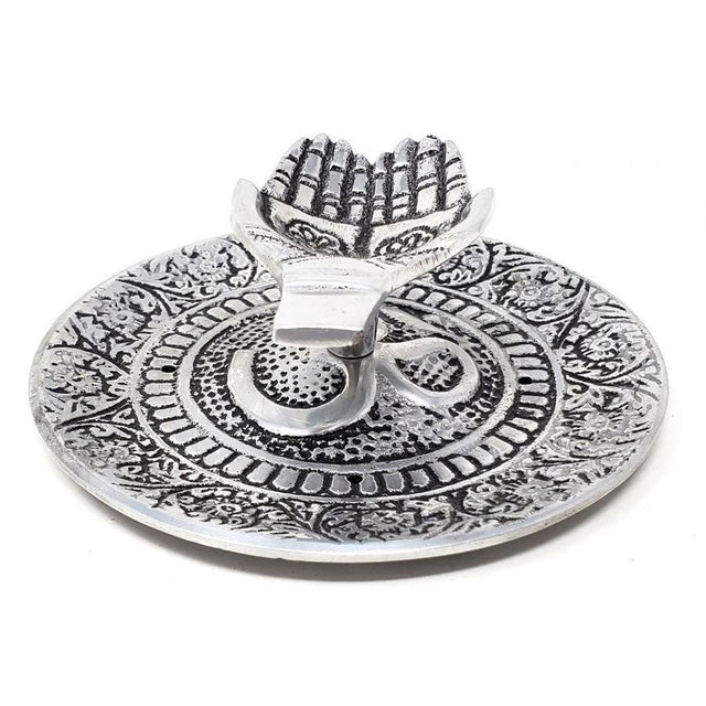 4.5" Metal Tibetian Offering Hand Incense Stick Burner - Magick Magick.com