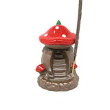 4.5" Mushroom House Backflow Cone Incense Burner - Magick Magick.com