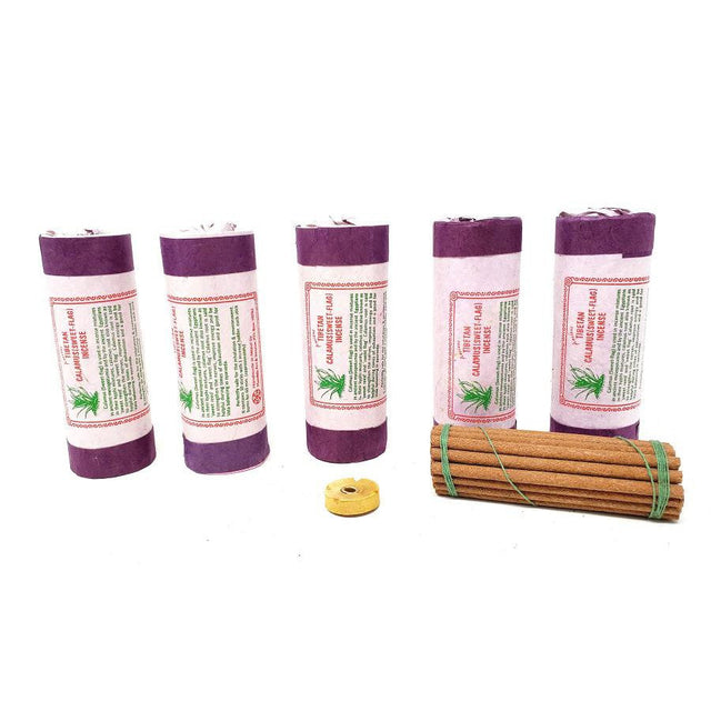 4.5" Tibetan Incense Dhoop - Calamus (5 Packs of 30 Sticks) - Magick Magick.com