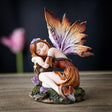 4.7" Fairy Statue - Orange Garden Fairy - Magick Magick.com