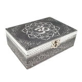 4.75" x 6.75" White Metal Lined Box - OM - Magick Magick.com