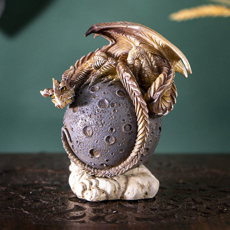 4.8" Moon Dragon Statue - Magick Magick.com