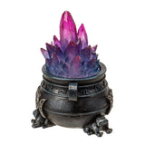 4.8" Triple Moon Cauldron with LED Crystals - Magick Magick.com