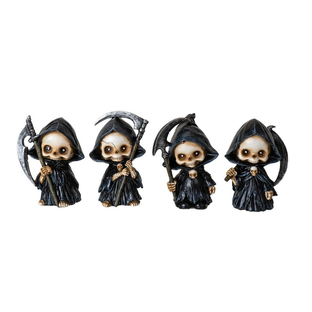 4.9" Grim Reaper Statue (Set of 4) - Magick Magick.com