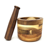 5" Acacia Wooden Mortar & Pestle - Magick Magick.com