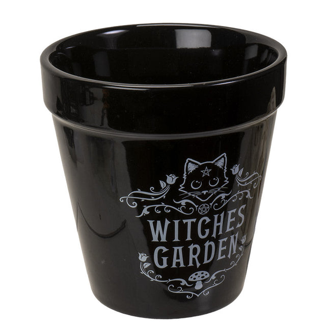 5" Ceramic Planter Pot - Witches Garden - Magick Magick.com