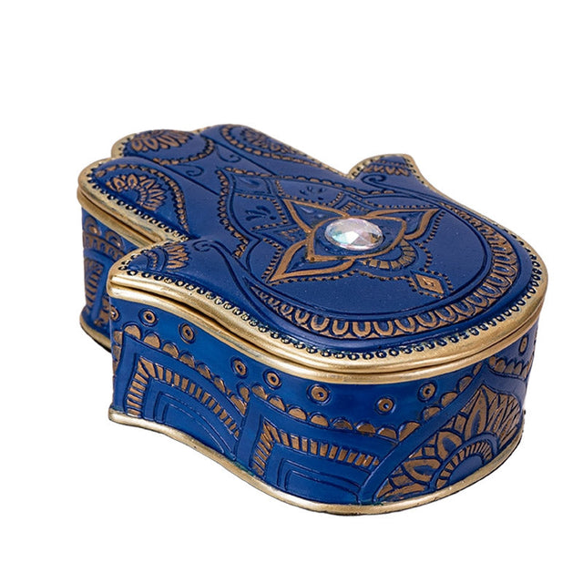 5" Hamsa Hand Trinket Box - Magick Magick.com