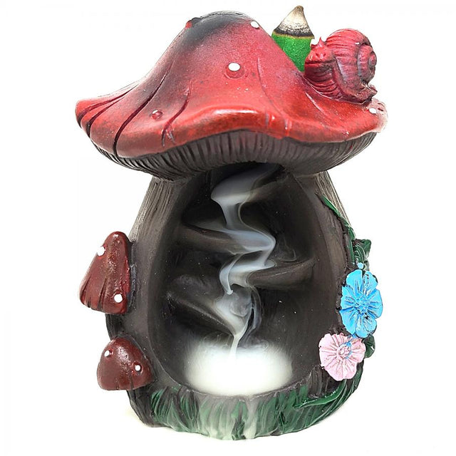 5" Mushroom Backflow Cone Incense Burner - Magick Magick.com