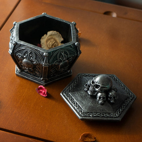 5" Skull Ossuary Display Box - Magick Magick.com