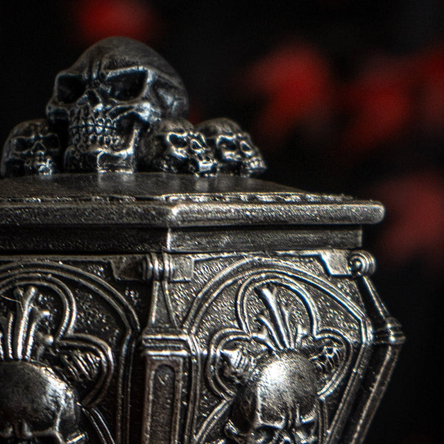 5" Skull Ossuary Display Box - Magick Magick.com