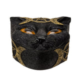 5" Triple Moon Pentagram Black Cat Box - Magick Magick.com