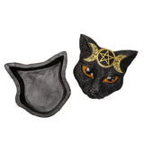 5" Triple Moon Pentagram Black Cat Box - Magick Magick.com