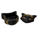 5" Triple Moon Pentagram Black Cat Box - Magick Magick.com