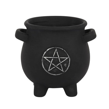 5" Witches Cauldron Pentagram Planter Pot - Magick Magick.com
