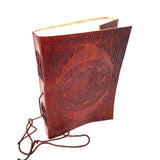 5" x 7" Celtic Mandala Embossed Leather Journal with Cord - Magick Magick.com