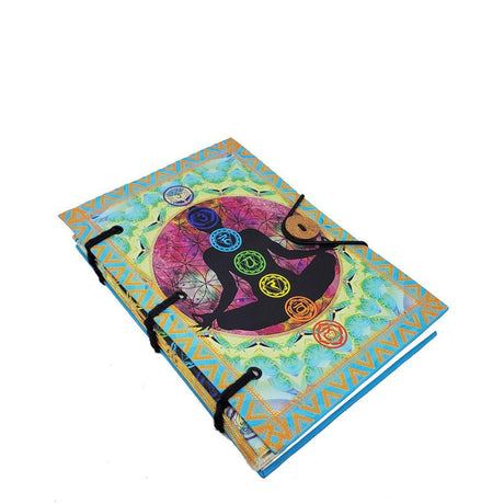 5" x 7" Hardcover Parchment Journal - Seven Chakra - Magick Magick.com
