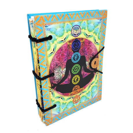 5" x 7" Hardcover Parchment Journal - Seven Chakra - Magick Magick.com