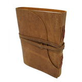 5" x 7" Soft Leather Blank Book with Leather Cord - Magick Magick.com