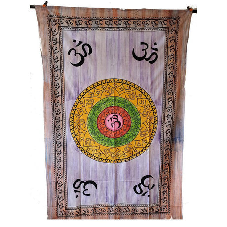 54" x 86" Om Tie Dye Tapestry - Magick Magick.com