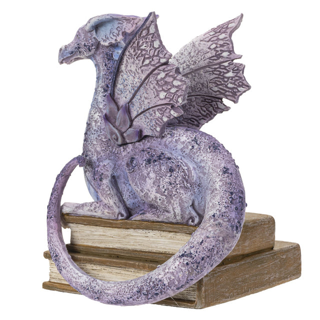 5.1" Dragon on Books Story Time Statue - Magick Magick.com