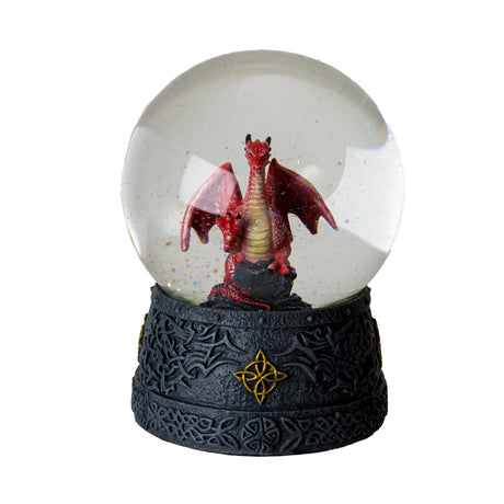 5.3" Red Dragon Water Globe - Magick Magick.com