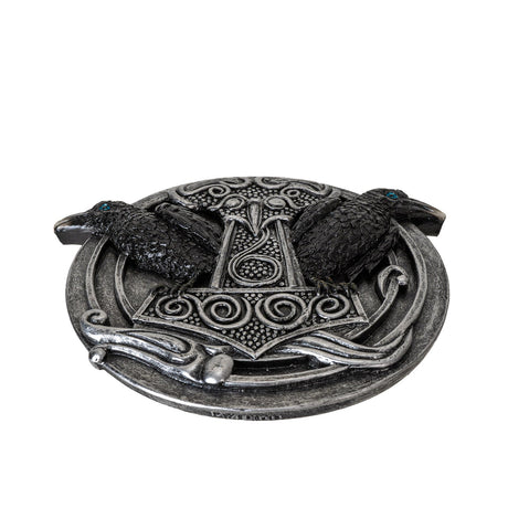 5.3" Thors Hammer & Raven Stick Incense Burner - Magick Magick.com