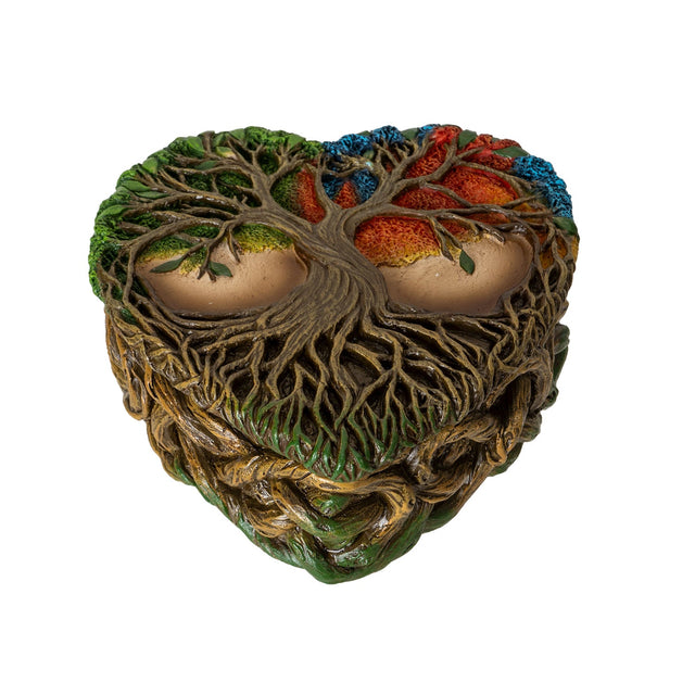 5.3" Tree of Life Heart Shaped Box - Magick Magick.com