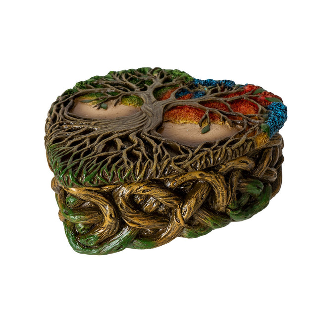 5.3" Tree of Life Heart Shaped Box - Magick Magick.com