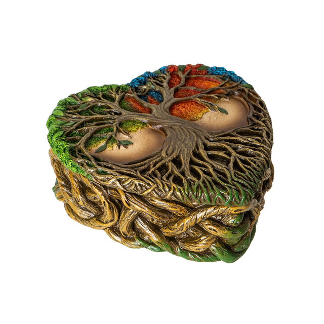 5.3" Tree of Life Heart Shaped Box - Magick Magick.com