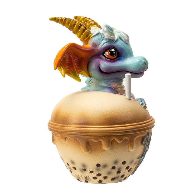 5.5" Boba Tea with George the Dragon Statue - Magick Magick.com