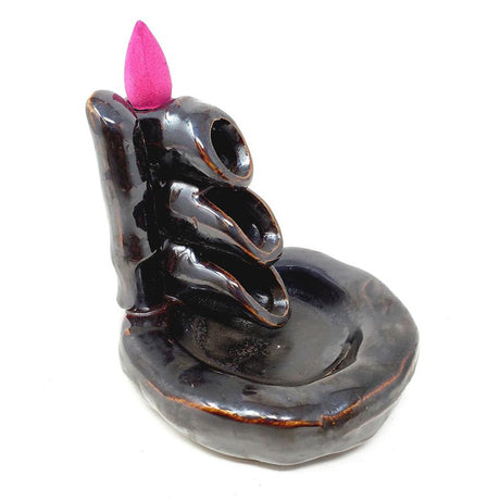 5.5" Ceramic Backflow Incense Burner - Waterfall - Magick Magick.com