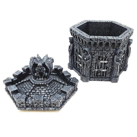 5.5" Gargoyle Hexagon Warden of Souls Trinket Box - Magick Magick.com