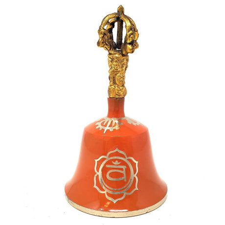 5.5" Orange Sacral Tibetan Bell (Note "C") - Magick Magick.com