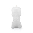 5.5" Skull with Neck Candle - White - Magick Magick.com