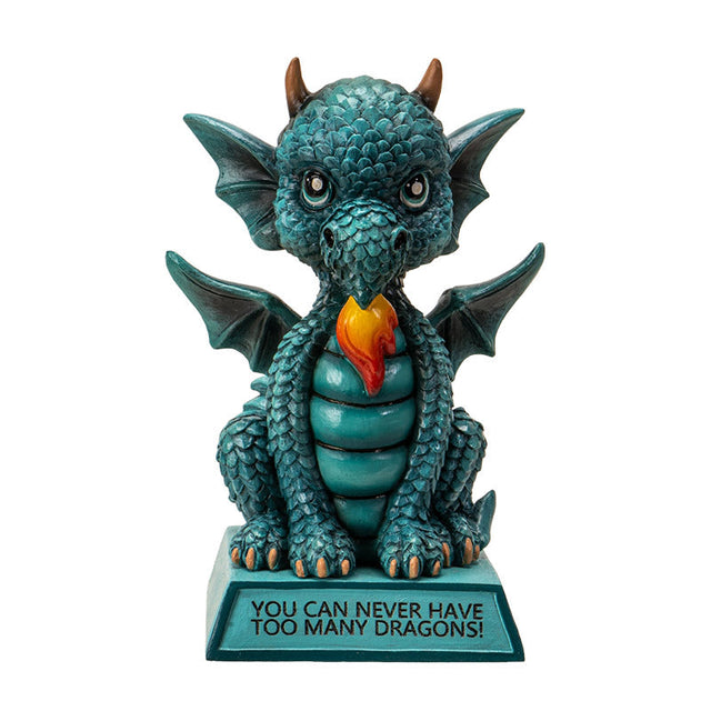 5.7" I Love Dragons Statue - You Can Never Have Too Many Dragons - Magick Magick.com