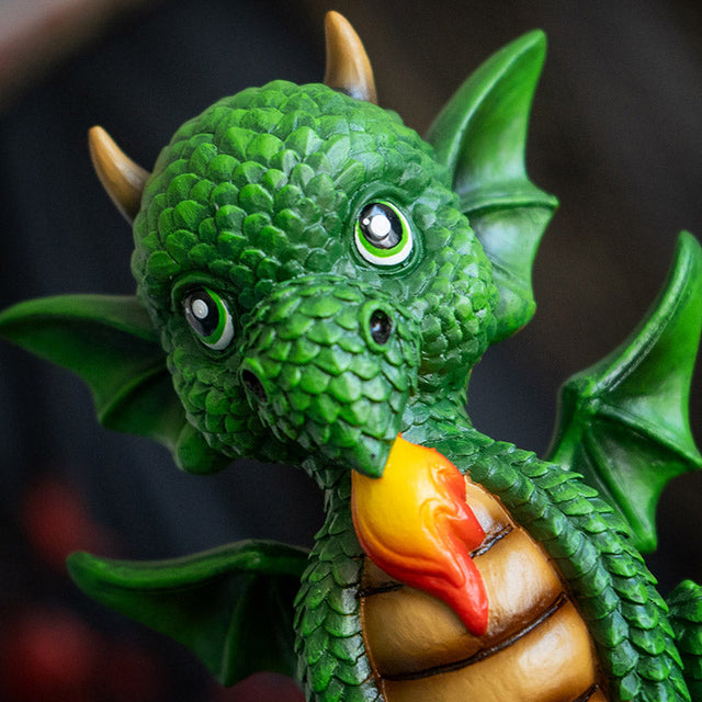 5.7" I Love Dragons Statue - Your Fantastic Dreams Have Wings - Magick Magick.com