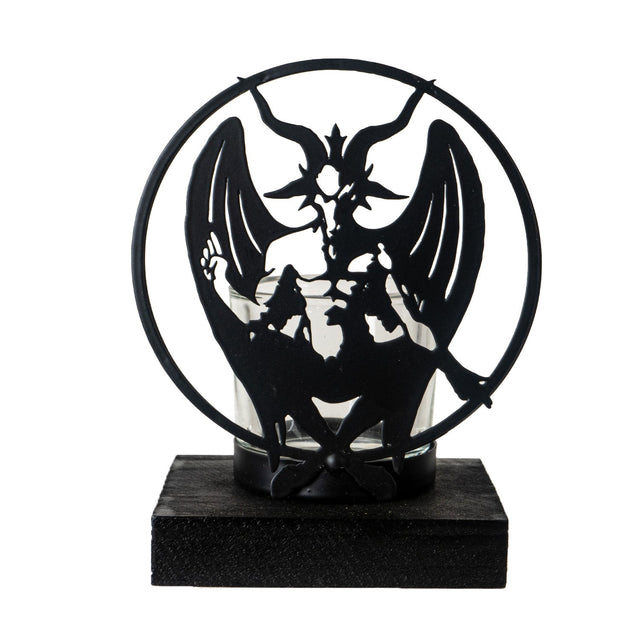 5.75" Baphomet Tealight Candle Holder - Magick Magick.com