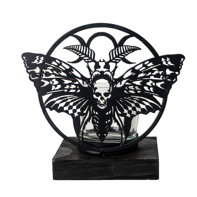 5.88" Death's Head Moth Tealight Candle Holder - Magick Magick.com